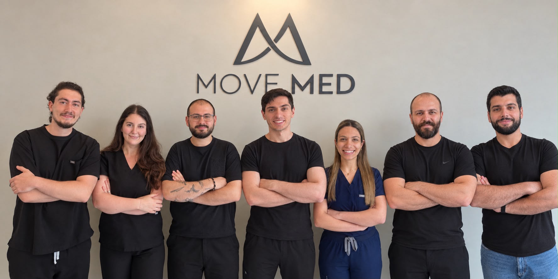 Het team van MoveMed Antwerpen voor kinesitherapie en revalidatie